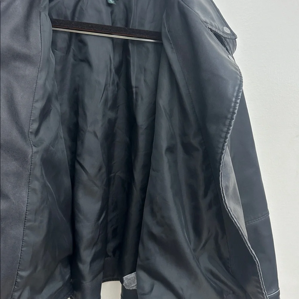 Black Faux Leather Jacket